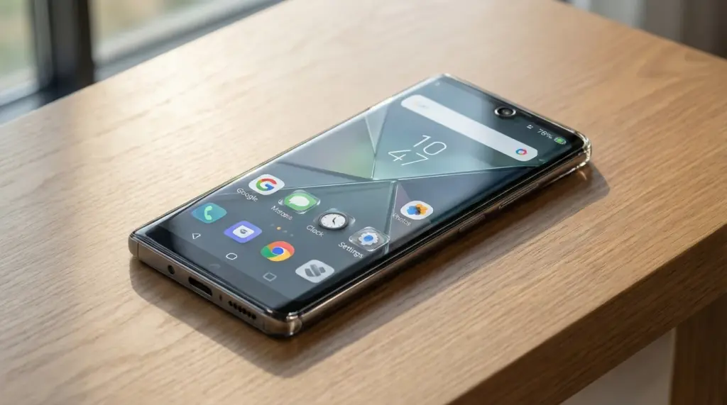 Imagen del Smartphone en la mesa