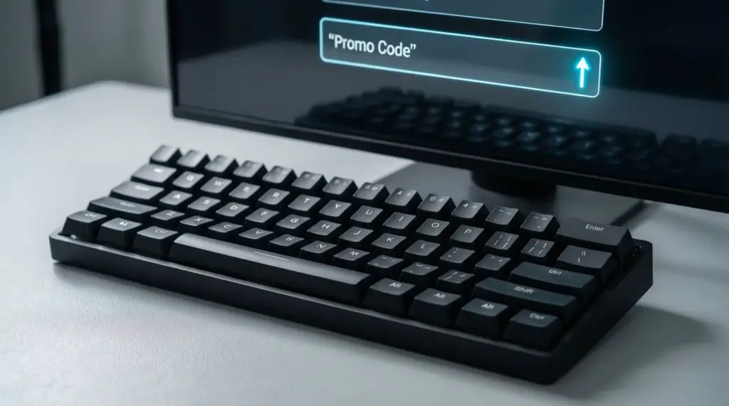 Imagen del Monitor de la computadora y del teclado