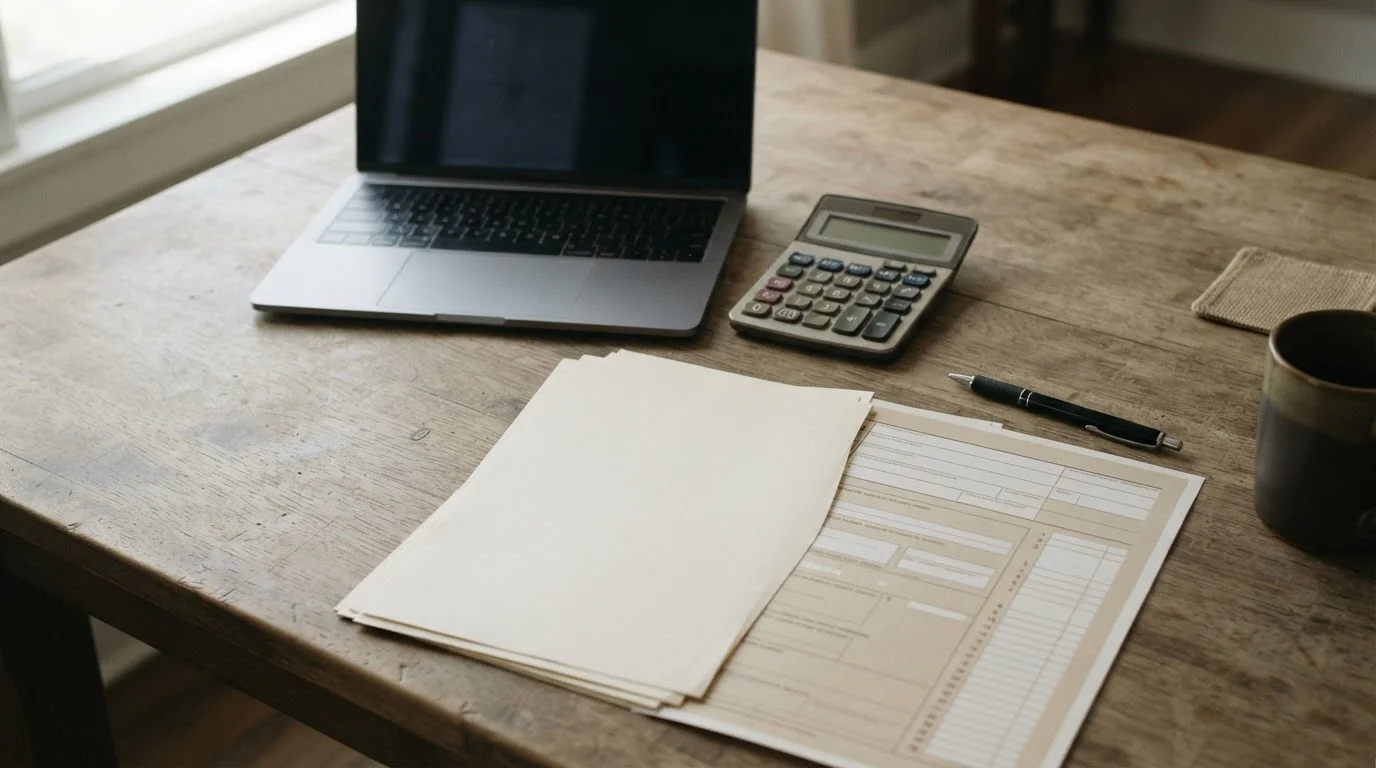 Documentos fiscales y calculadora para declaración de ganancias por apuestas