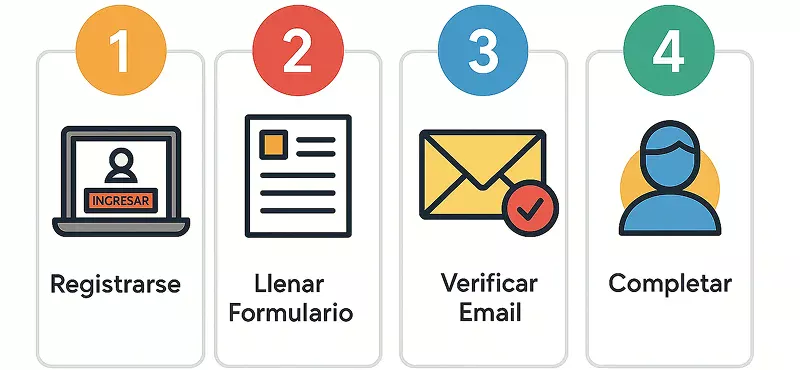 Pasos para registrarse en una casa de apuestas