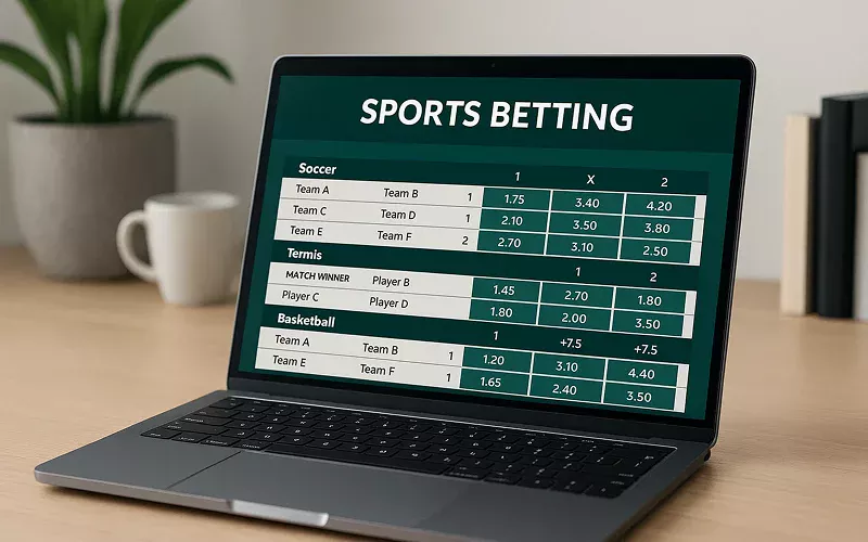 Interfaz de escritorio para apuestas online