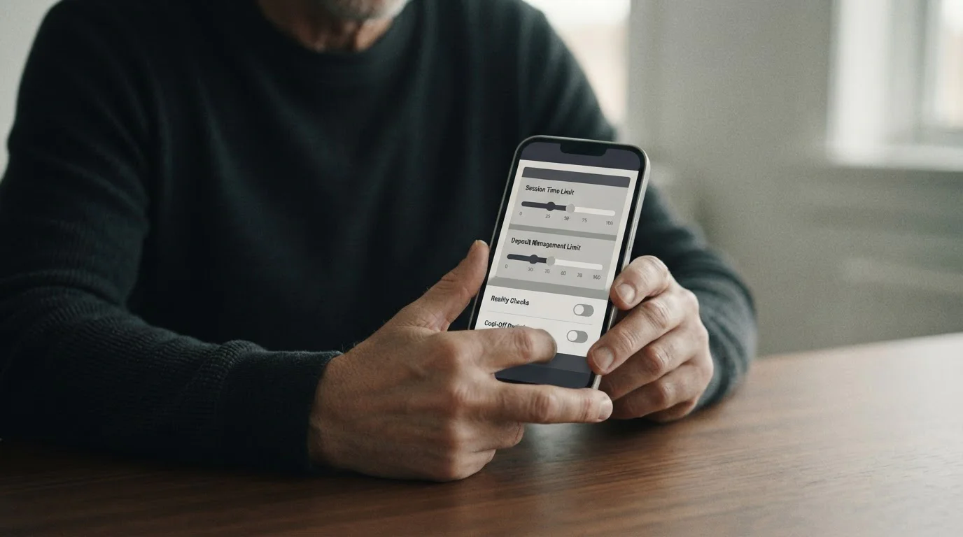 Configuración de límites de depósito en plataforma de apuestas regulada