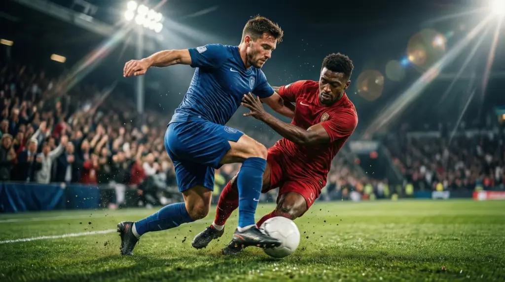Imagen de dos futbolistas