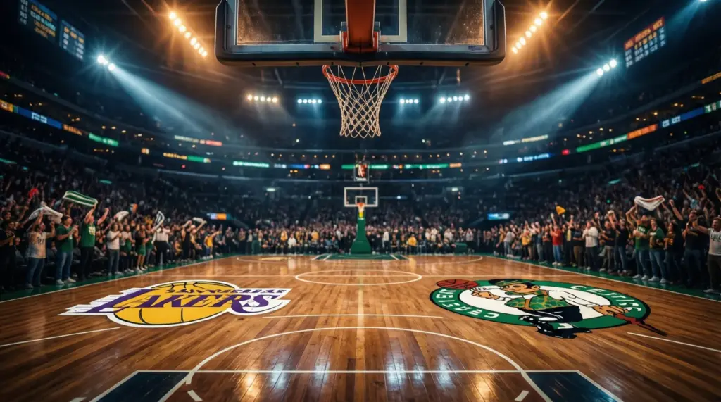 Imagen de un partido de baloncesto