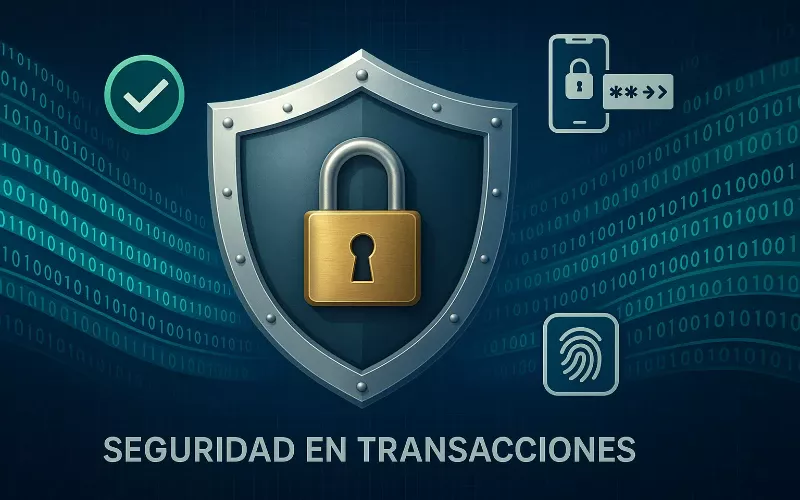 Candado digital y escudo de seguridad protegiendo transacciones financieras para apuestas deportivas en Venezuela